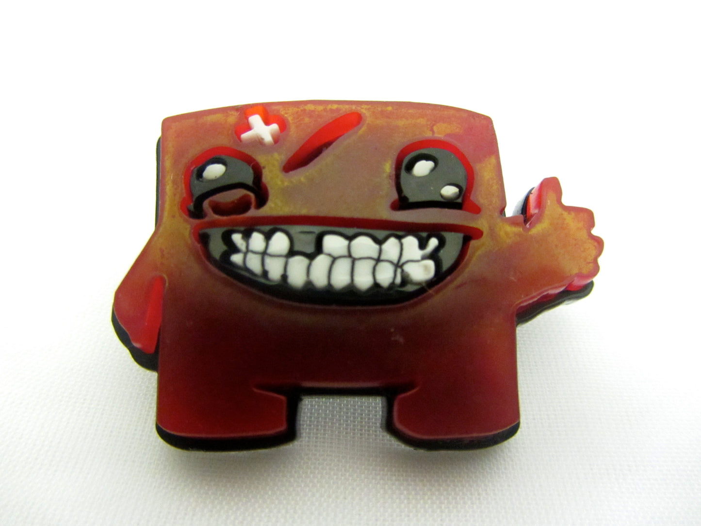 Super Meat boy brooch