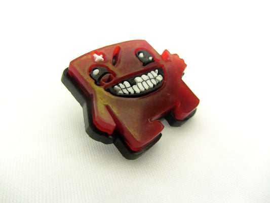 Super Meat boy brooch
