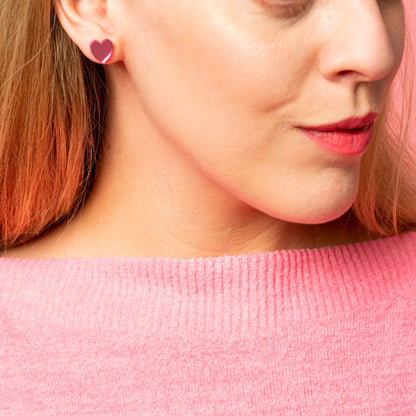 Sweet heart studs