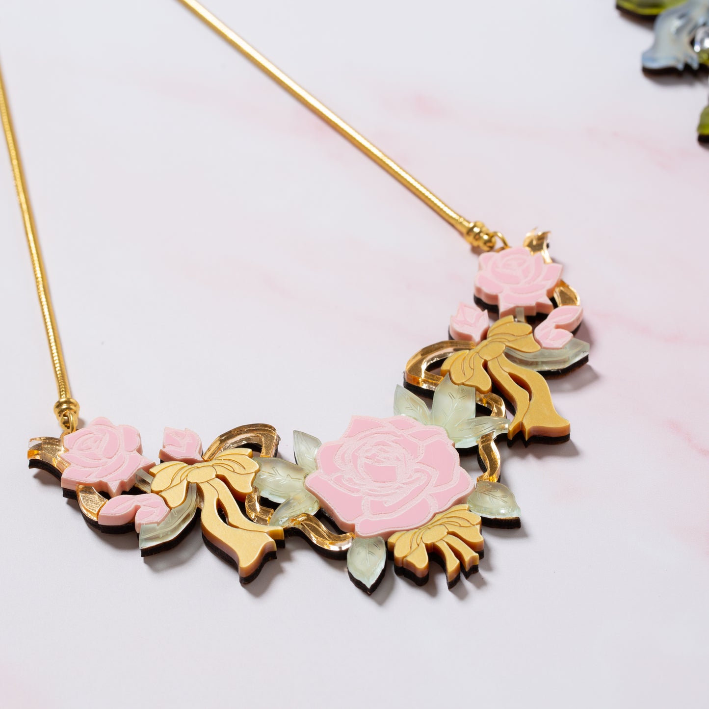 Roses & Ribbons necklace