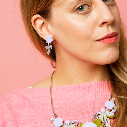 Roses & Ribbons earrings