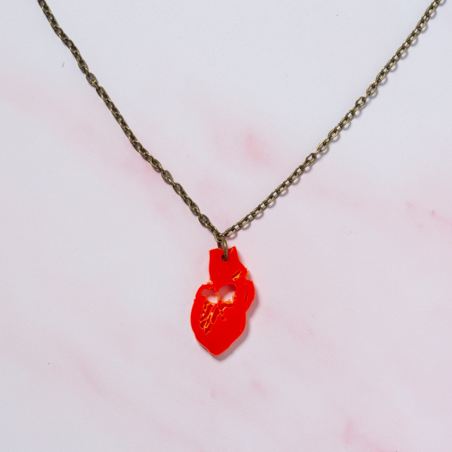 Anatomical heart pendant