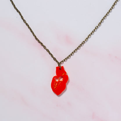 Anatomical heart pendant