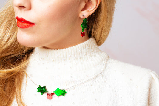 Holly berry necklace