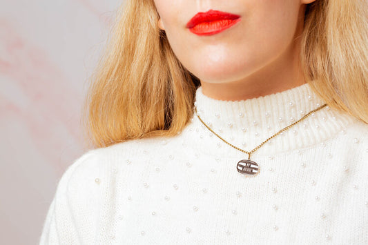 Christmas pud necklace