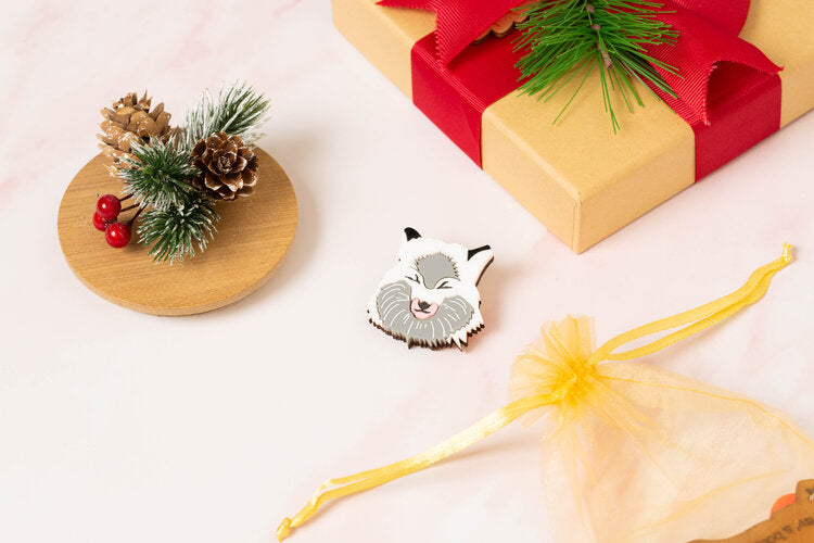 Arctic Fox Brooch