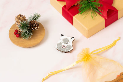 Arctic Fox Brooch