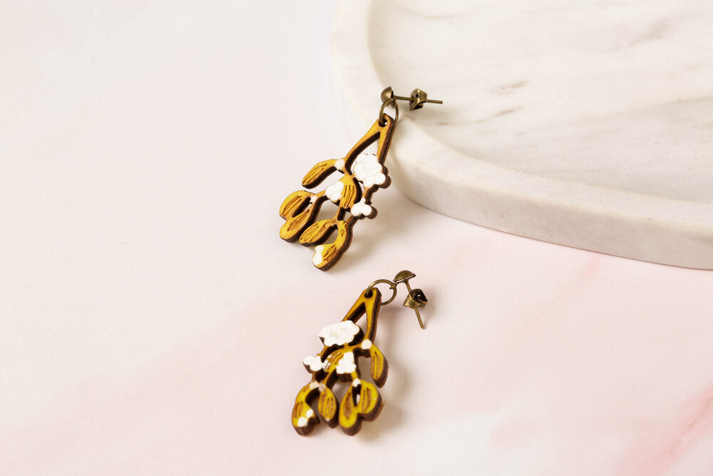 Mistletoe earrings