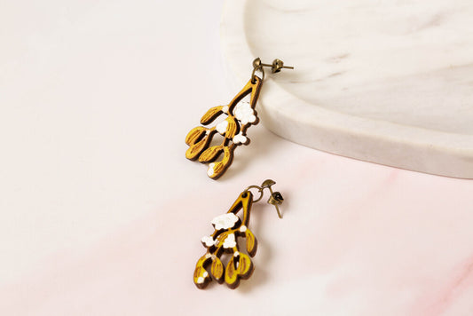 Mistletoe earrings