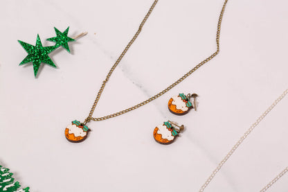 Christmas pud necklace