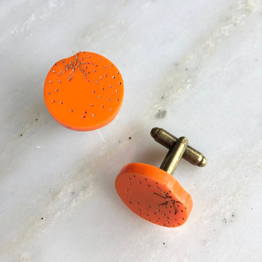 St Clements oranges or lemons cufflinks