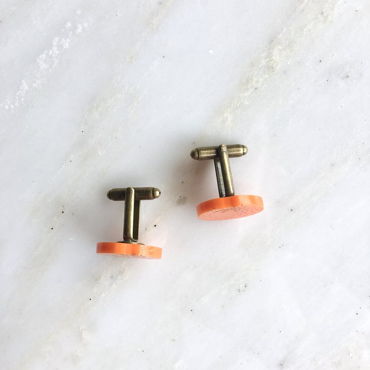 St Clements oranges or lemons cufflinks