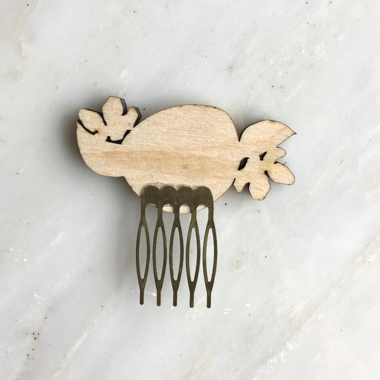 St Clements oranges or lemons hair comb