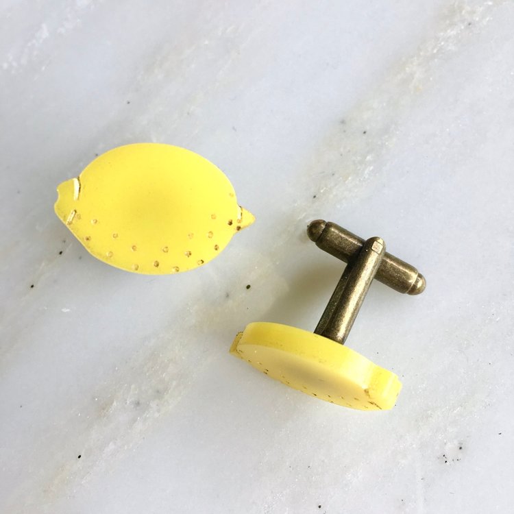 St Clements oranges or lemons cufflinks